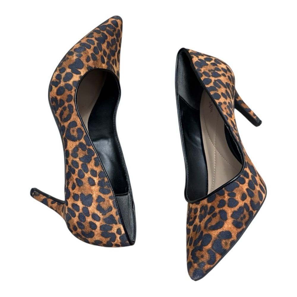 On 34th Jeules Pointed-Toe Slip-On Pumps cheetah print size 9.5 - Picture 4 of 10